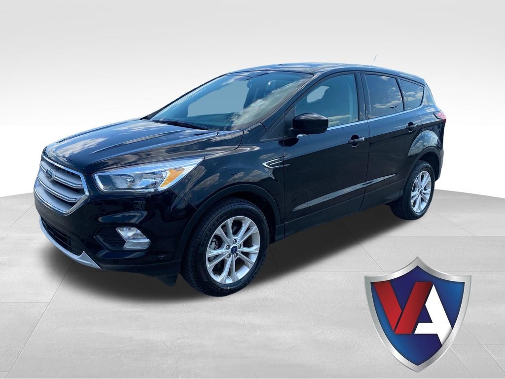 2019 Ford Escape SE in Agate Black Metallic — front three-quarter view
