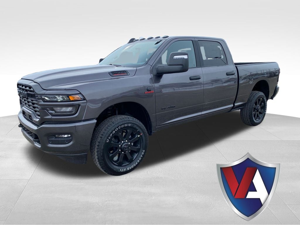 2026 RAM Ram 2500 RAM 2500 BIG HORN CREW CAB 4X4 6'4' BOX in Granite Crystal Metallic Clear-Coat Exterior Paint — front three-quarter view