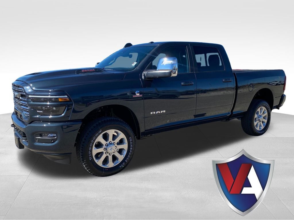 2026 RAM Ram 2500 RAM 2500 LARAMIE CREW CAB 4X4 6'4' BOX in Forged Blue Metallic Exterior Paint — front three-quarter view